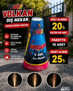 Büyük Boy Renkli Dış Mekan Volkan